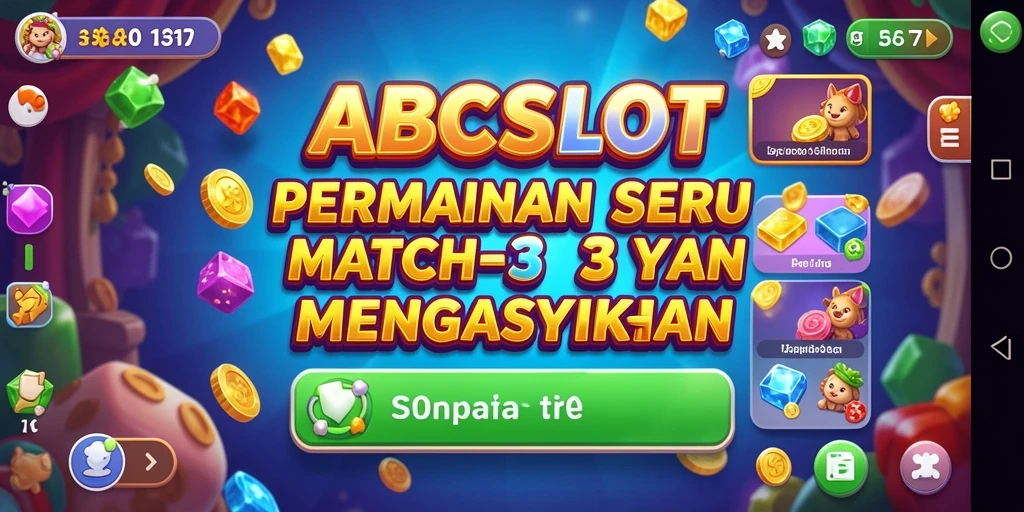 Tampilan gameplay menarik dalam ABCSLOT dengan kombinasi warna yang cerah.