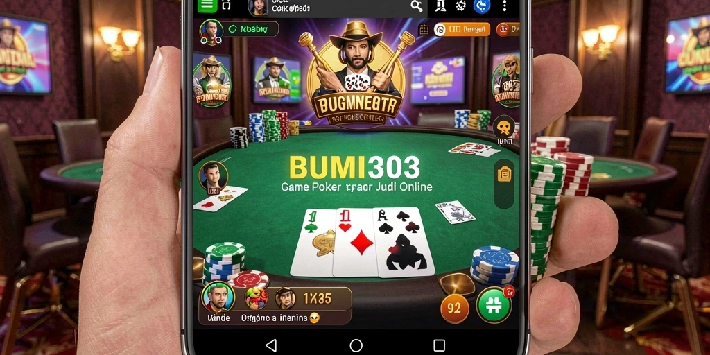 Tampilan permainan poker yang menarik di BUMI303.