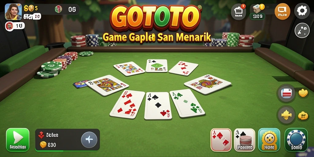 Tampilan gameplay Gaple yang menarik di GOTOTO.