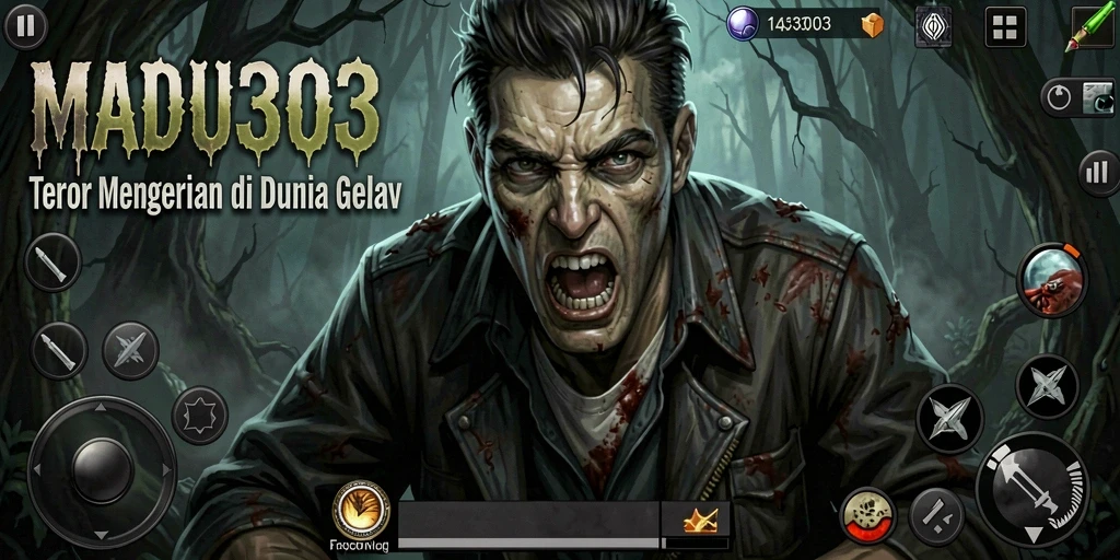 Screenshot menampilkan aksi mendebarkan dalam permainan Horror.
