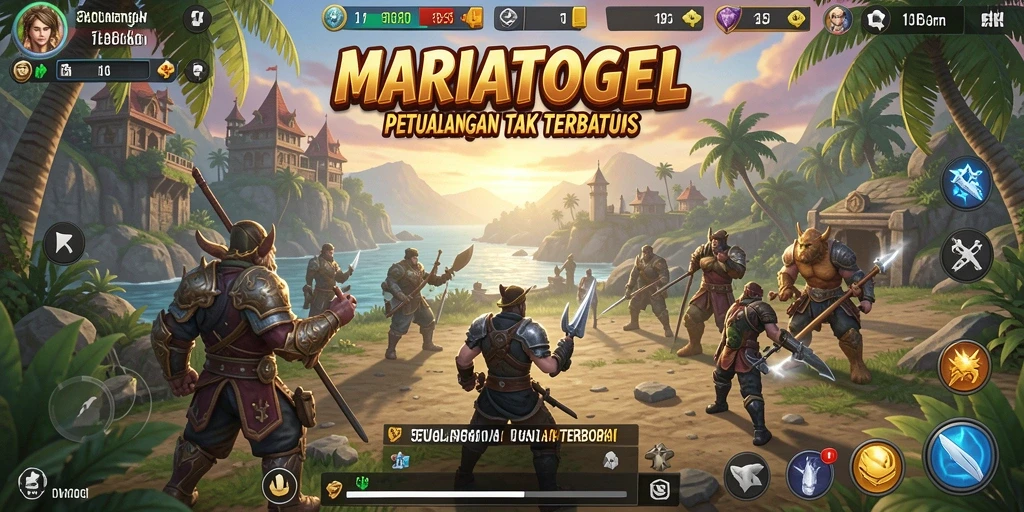 Tangkapan layar gameplay MARIATOGEL yang menampilkan eksplorasi dunia terbuka.