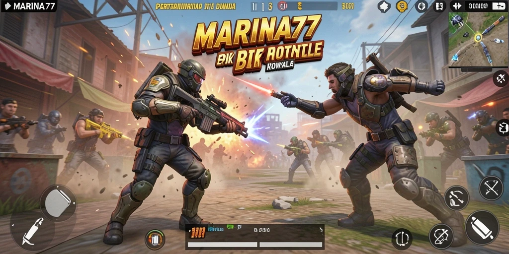 Gameplay seru di MARINA77 saat bertarung dengan pemain lain.