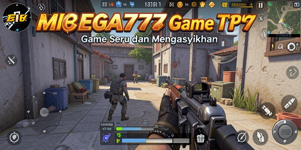 Screenshot utama MEGA777 menampilkan aksi mendebarkan dari gameplay TPS.