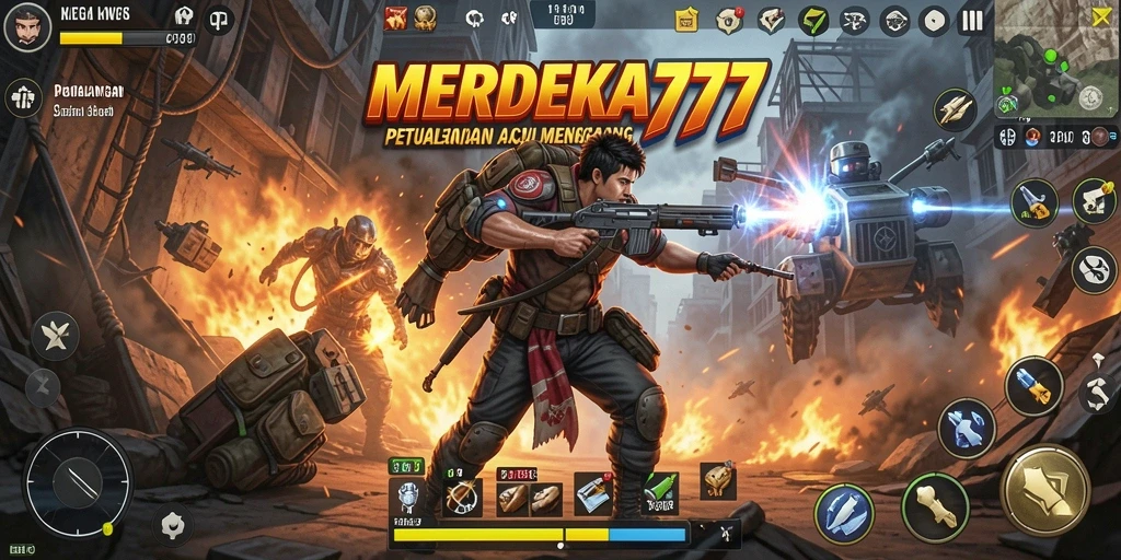 Screenshot gameplay MERDEKA777 yang menampilkan aksi seru dan intens.