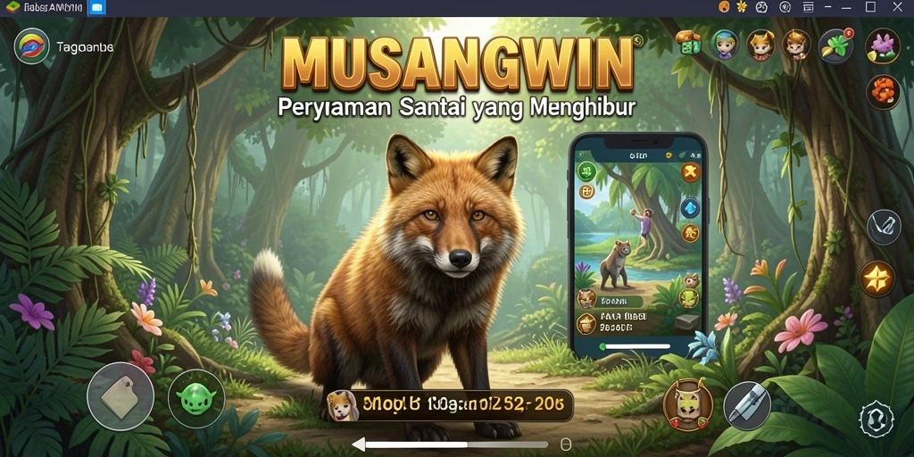 Tampilkan momen seru gameplay MUSANGWIN dengan tampilan grafis yang menarik.