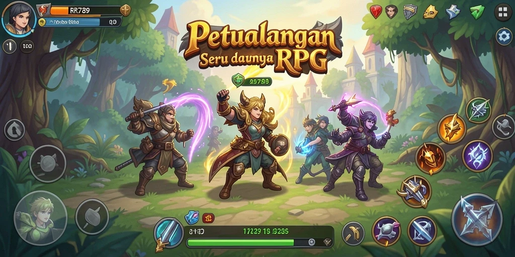 Gameplay seru dan grafis menawan dalam RR789 RPG.