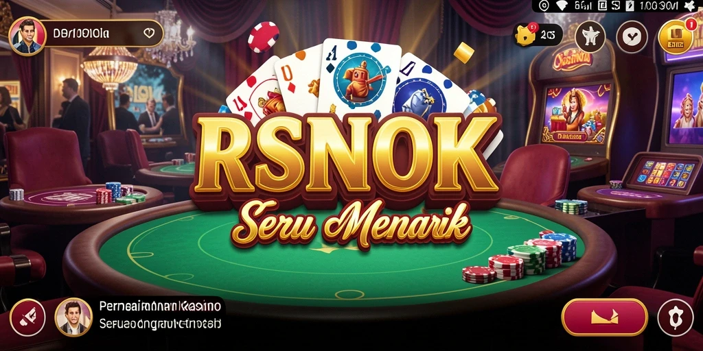 Tampilan exciting gameplay RSNOK yang penuh hiburan Kasino.