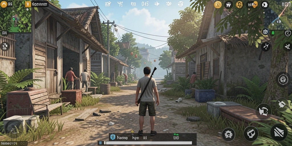 Tampilan gameplay SD107 menampilkan interaksi karakter dalam simulasi kehidupan.