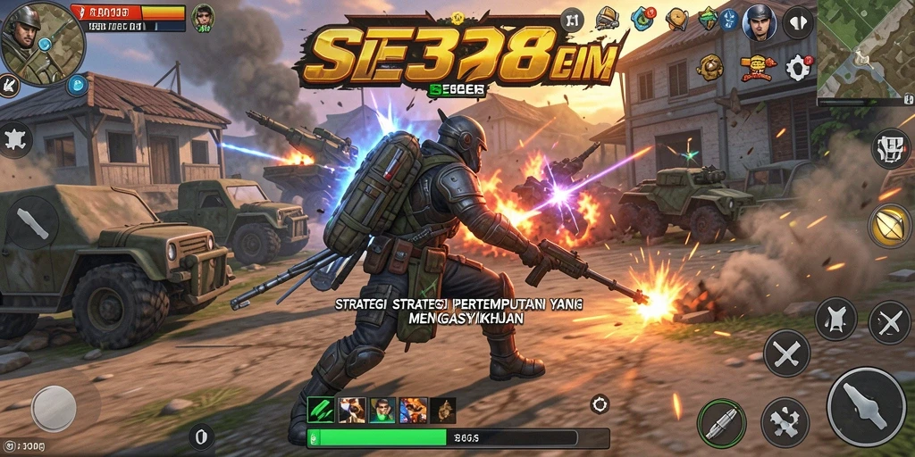 Tampilan gameplay strategi dalam pertempuran intens di SE328.