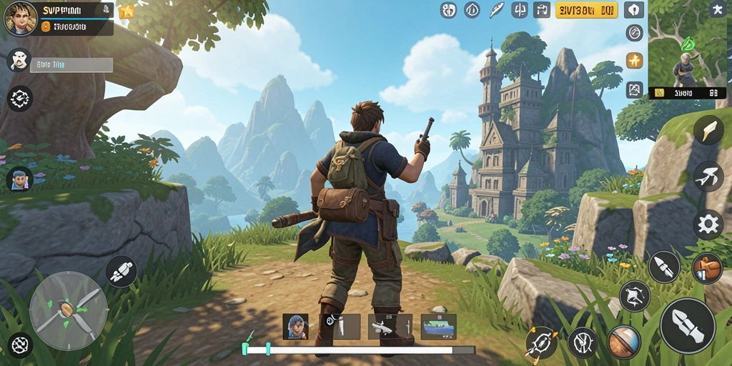 Tampilan gameplay menarik dari SVIP10 dengan banyak aksi dan eksplorasi.