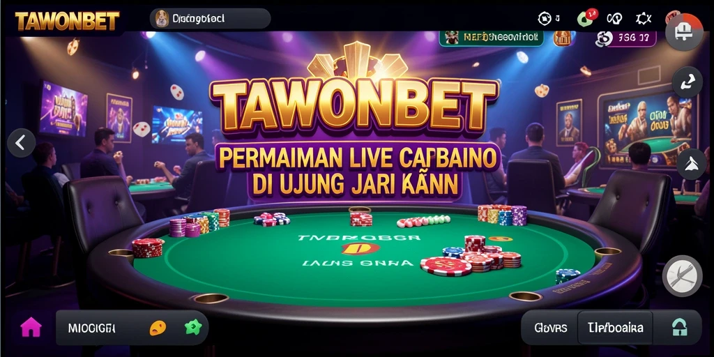 Tampilan gameplay Live Casino TAWONBET yang seru dan interaktif.