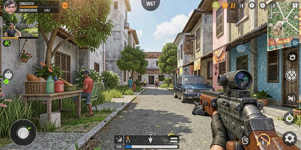 Tangkapan layar gameplay W67 menunjukkan pengalaman simulasi yang menarik dan realistis.