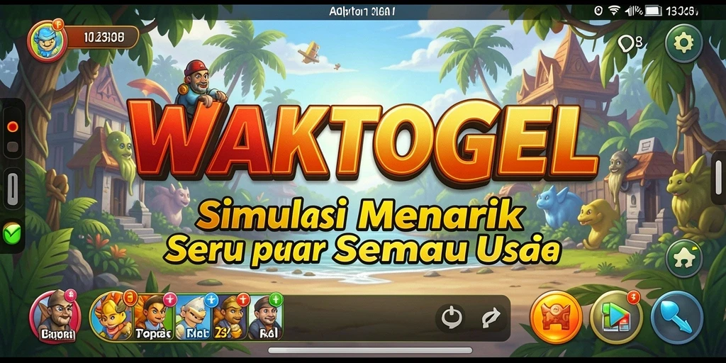 Gameplay interaktif WAKTOGEL yang menarik dan kreatif.